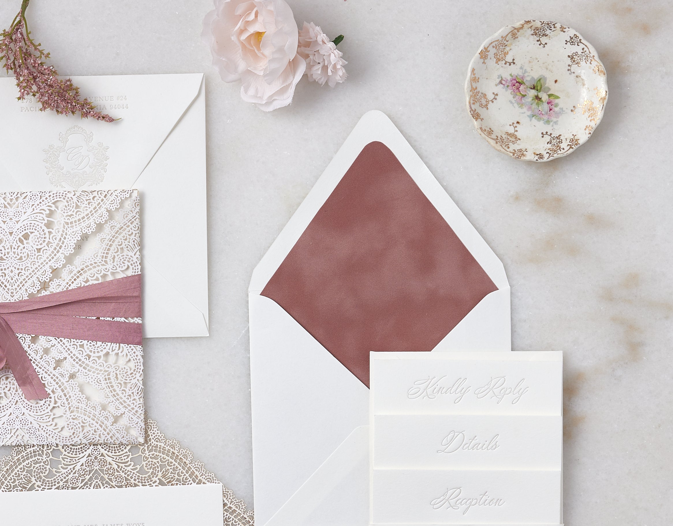 Velvet Envelope Liners PAPER & LACE