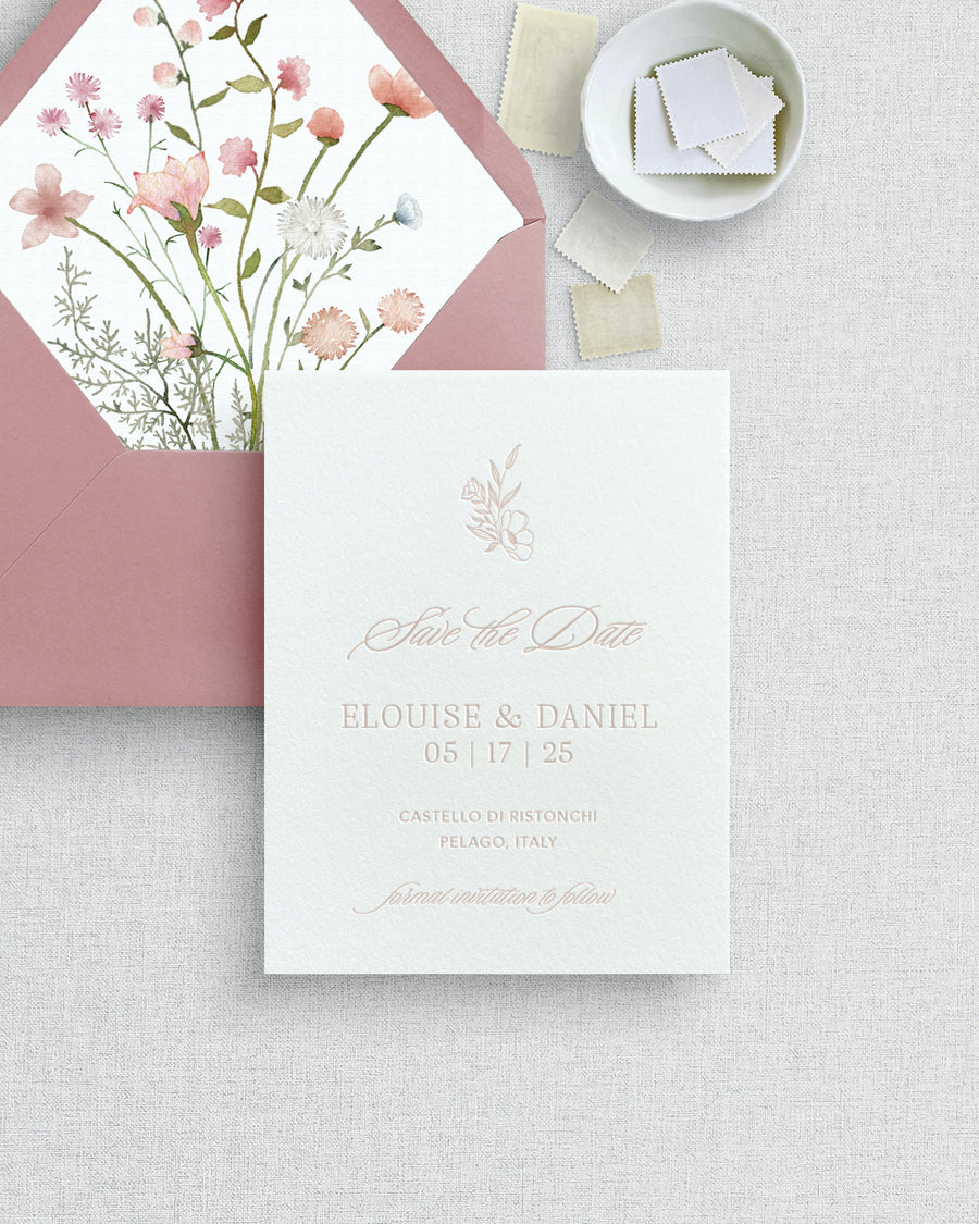 Elouise |  Letterpress Save the Date