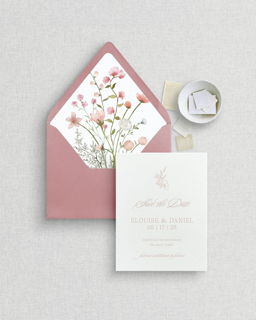 Elouise |  Letterpress Save the Date