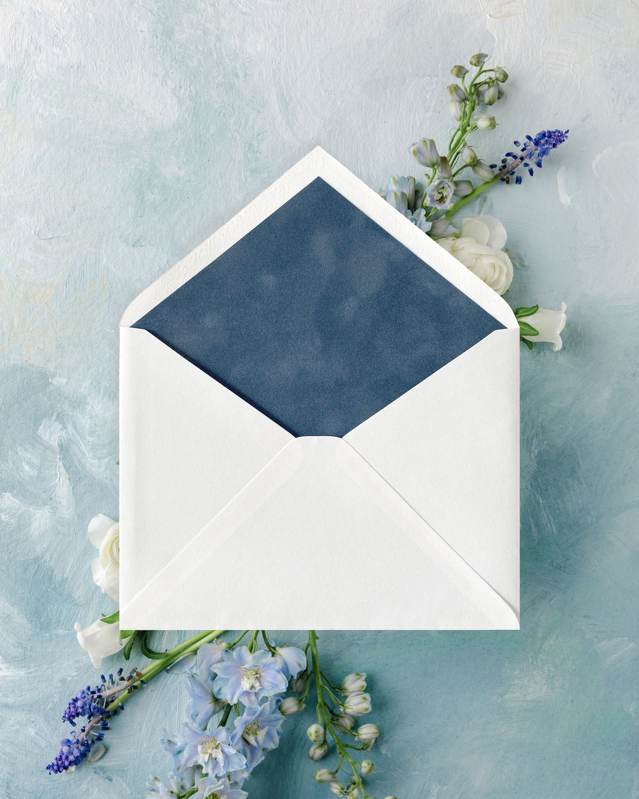 Embossed Blooms | Velvet Envelope Liners