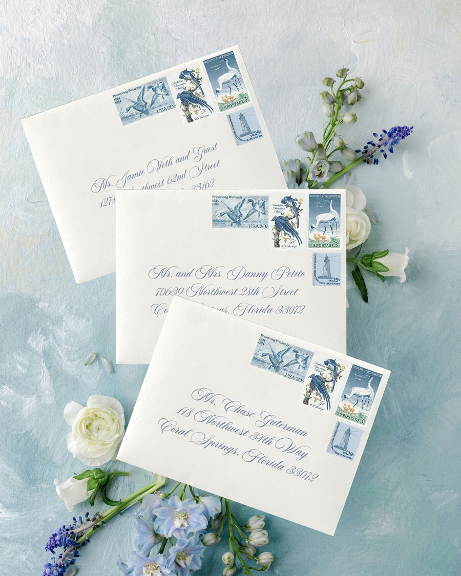 Embossed Blooms | Guest Addressing
