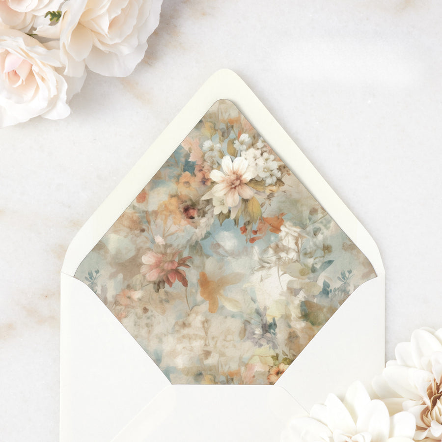 Fall Florals Envelope Liner