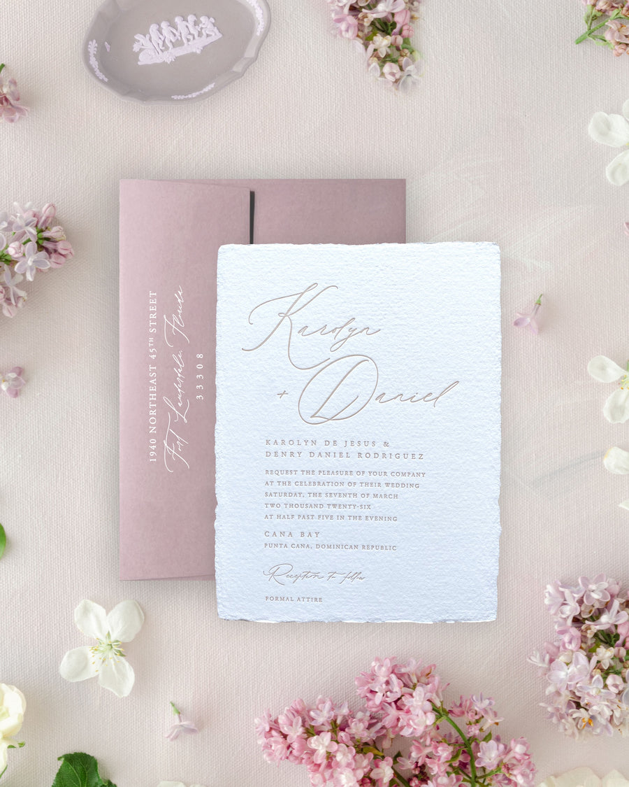 Fleur de Coton | Invitation & Envelope