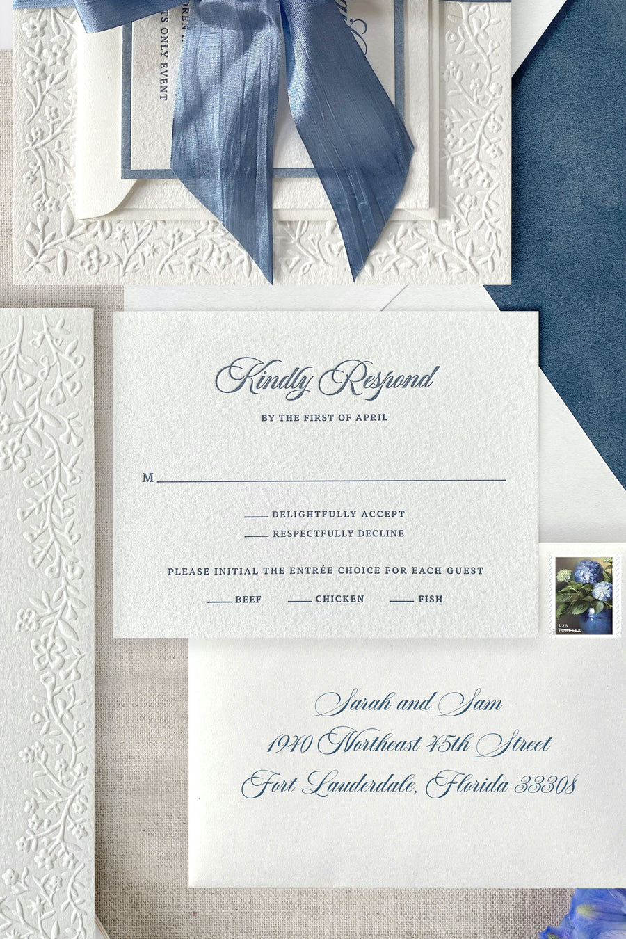 Sarah | Letterpress Invitation Suite