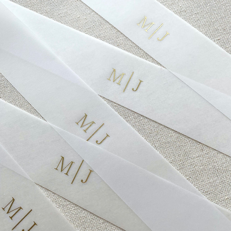 Foil Printed Vellum Belly Bands – PAPER LACE