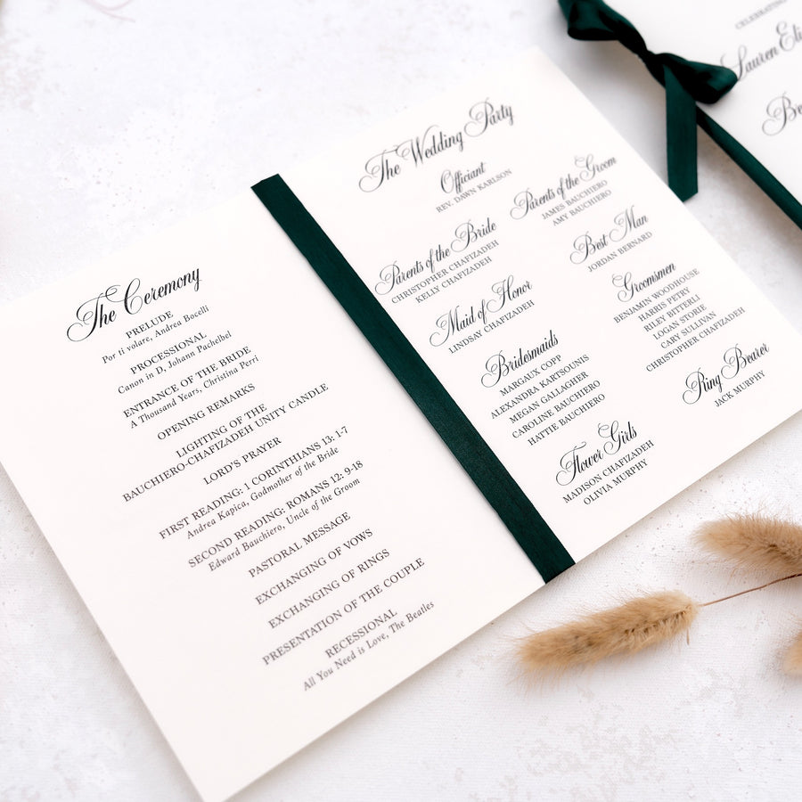 Tri fold wedding program template 60 photos - Astyledwedding.com