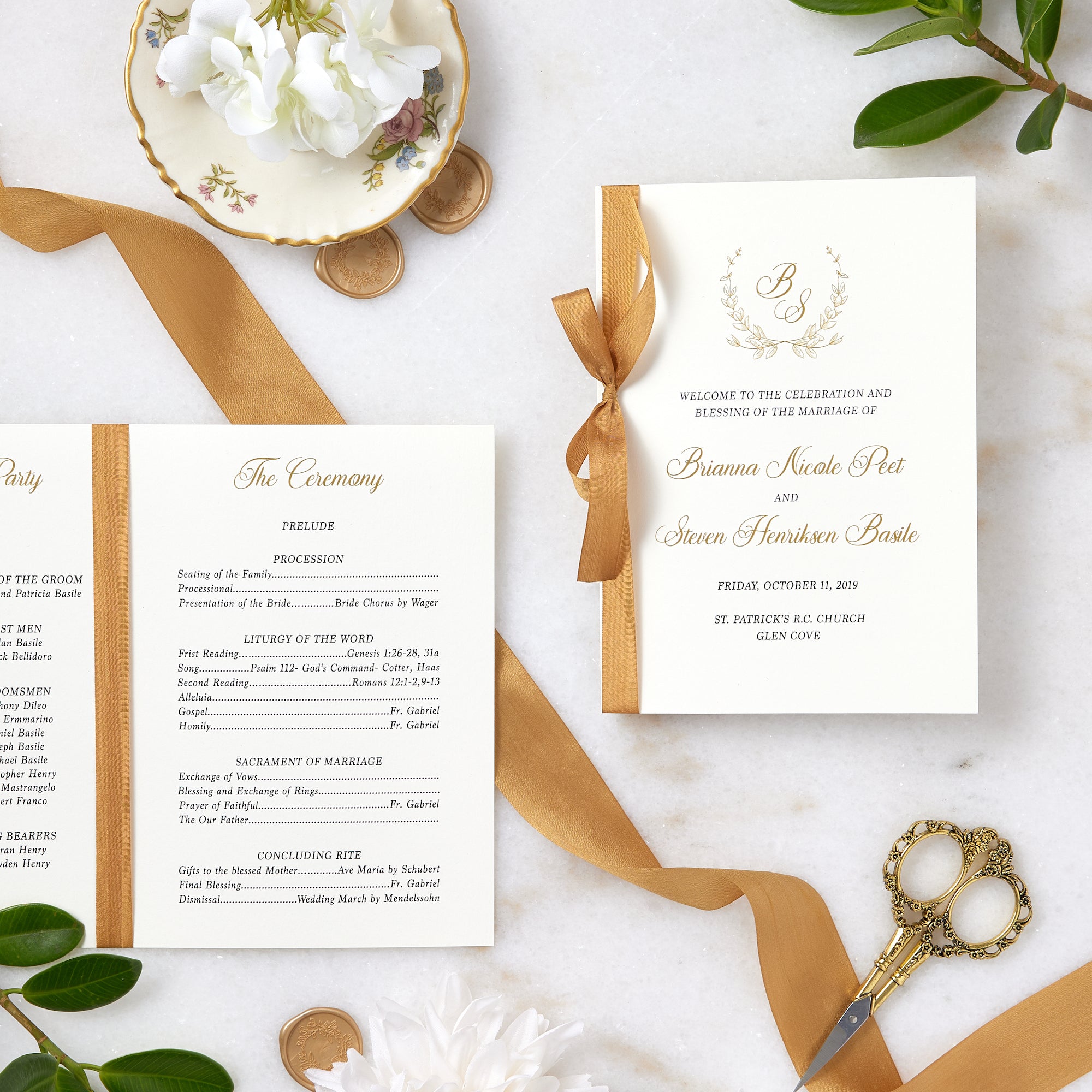 Wedding program booklet 60 photos - Vianawedding.com